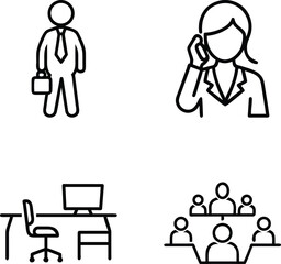 Business and Professional Life Icon Set