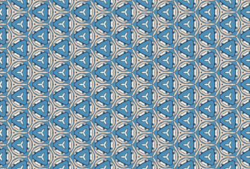 Seamless Fabric Tile Decoration Cloth Digital Texture Endless Perspective Shape Art Wallpaper Fashion Background Symmetric Visual Luxury Interior Geometric Textile Graphic Design Template Pattern.