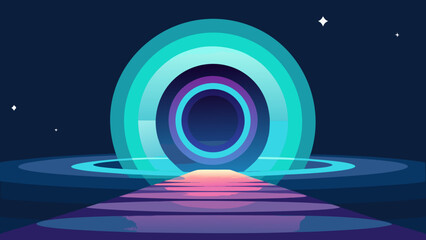 futuristic time travel portal background