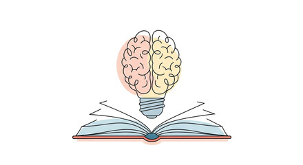 Minimalist educational transformation vector design