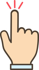 클릭하는 손가락