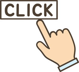 클릭하는 손가락