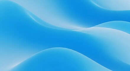 Obraz premium Abstract blue waves soft gradient background for modern technology presentation