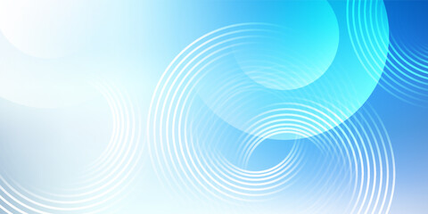 Abstract blue background with gradient and circular wave patterns. Modern vector design ideal for technology, business, presentation, and digital themes.