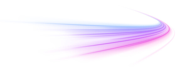A vortex of curved speed lines spins across a light background. The motion trails create a dynamic sense of acceleration. An abstract expression of high-performance flow. PNG