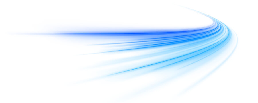 Realistic air swirl in soft white and blue tones, depicting wind in motion. The dynamic curves create a sense of speed and freshness. Perfect for weather, AC, or air purification themes. Vector png. 