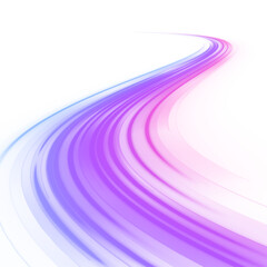 Fototapeta premium Twisting light trail wave resembles fire paths or optical fiber curves. The glowing line pulses with intensity and motion. Suitable for energy, speed, or sci-fi themes. PNG