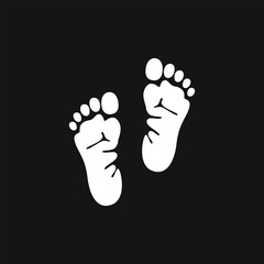Adult footprint vector silhouette illustration. Human feet imprint design perfect for family concept, healthcare, wellness, anatomy study, lifestyle graphics, shoe design, and walking symbol artwork