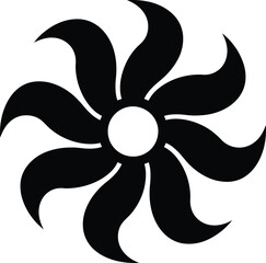  Stylized Eight-Petal Flower or Star