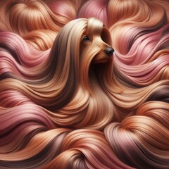 Long Silky Hound Yorkshire Terrier