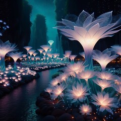 Luminous Flora an ethereal atmosphere