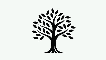 Obraz premium vector tree silhouette