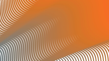 Orange Blue Stripes Curve Line Abstract Background for Modern Digital Design and Creative Poster