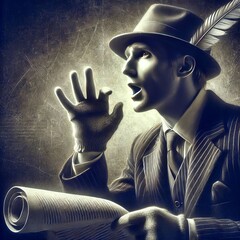 Storyteller with sentence a mystery