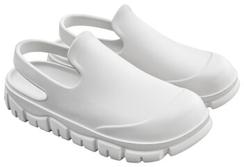 White slipper shoes