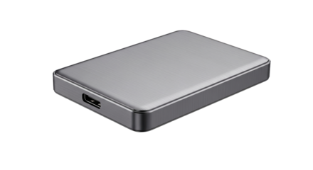 Gray external hard drive product image