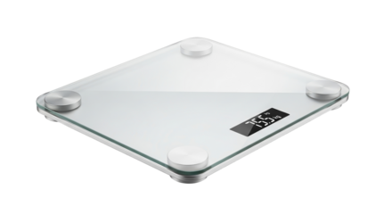 Modern digital transparent glass scale