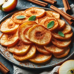 Thin apple warm spiced flavor