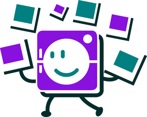 Cute Washing Character Illustration