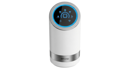 Modern wireless device with illuminated control panel