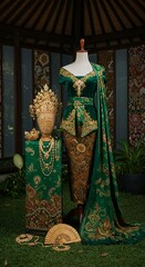 ** Elegant Javanese Traditional Wedding Attire