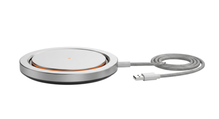 Wireless charging pad with cord