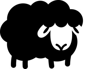 Cute Sheep Silhouette