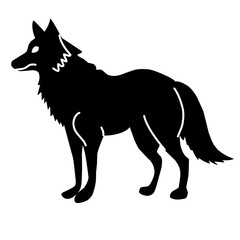 vector illustration of wolf