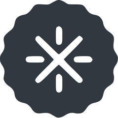 Snowflake and Prohibited Icon (눈송이 및 금지 아이콘)