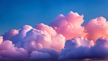 dreamy cotton candy clouds swirl during twilight evoking whimsical tranquility ideal for world sleep day or cloud appreciation day