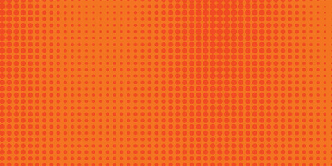 Dots halftone orange color pattern gradient texture with technology digital background. Dots pop art comics modern  best background