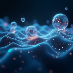 abstract background with wave