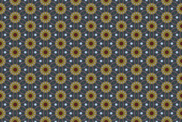 Seamless Fabric Interior Endless Cloth Perspective Shape Tile Symmetric Graphic Luxury Visual Fashion Design Texture Art Background Wallpaper Template Geometric Textile Digital Decoration Pattern.