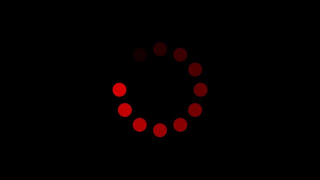 Animated of circle loading icon .Wheel loading concept icon