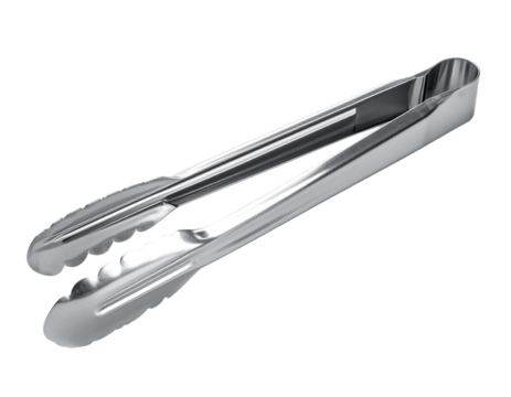 Food tongs isolated on white background.