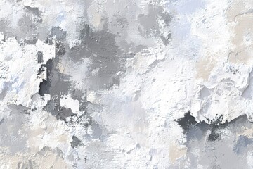 Fototapeta premium Textured abstract artwork featuring shades of gray, white, and cream with a soft, layered appearance in a minimalist style