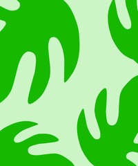 vector illustration of abstract green leaf background