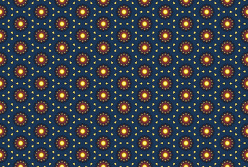 Seamless Fabric Interior Endless Cloth Perspective Shape Tile Symmetric Graphic Luxury Visual Fashion Design Texture Art Background Wallpaper Template Geometric Textile Digital Decoration Pattern.