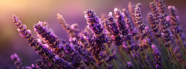 field of lavender. Selective focus.