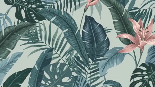 abstract background with leaves