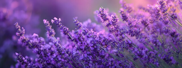 field of lavender. Selective focus.