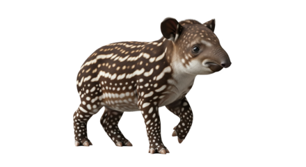 Tapirbaby auf transparentem Hintergrund; PNG