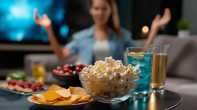 Sports Snacks and Cheerful Moments at Game Night