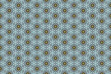 Seamless Decoration Cloth Geometric Wallpaper Background Fashion Fabric Visual Digital Symmetric Textile Shape Art Endless Design Perspective Template Luxury Texture Graphic Tile Interior Pattern.