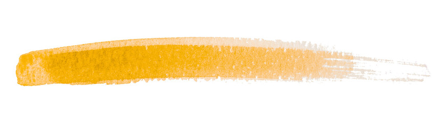 yellow watercolor background. Artistic hand paint. Isolated on transparent background.