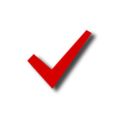 red check mark