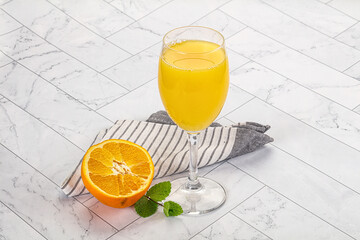 Fresh Orange juice with fruit