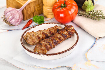 Beef kebab minced meat shashlik