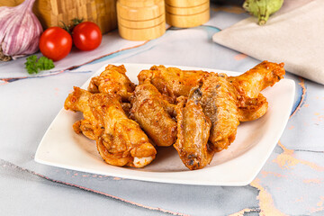 Grilled spicy chili chicken wings