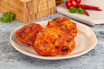 Baked marinated crispy chicken tighs